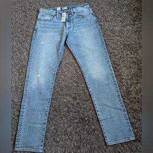 NWT Todd Snyder Medium Indigo Slim Fit Stretch Destroyed Cotton Jeans Men's 31W